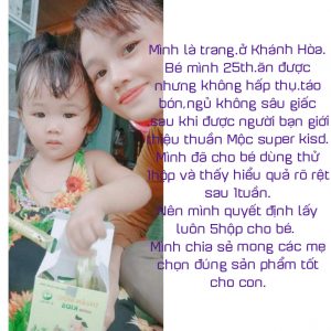 Thuần Mộc Super Kids Thanh Mộc Hương-Bé Ăn Ngon Phát Triển Tốt