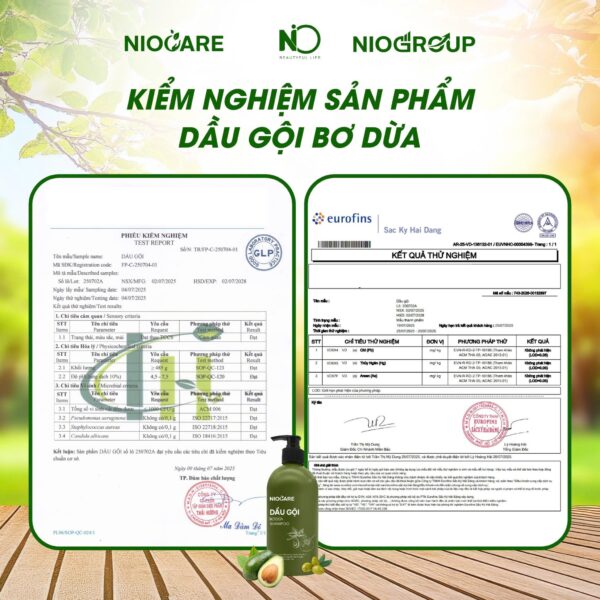 Combo Dầu Gội Xả Bơ Dừa Nio Care Chính Hãng 500ml