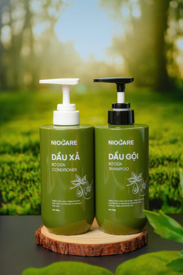 Combo Dầu Gội Xả Bơ Dừa Nio Care Chính Hãng 500ml